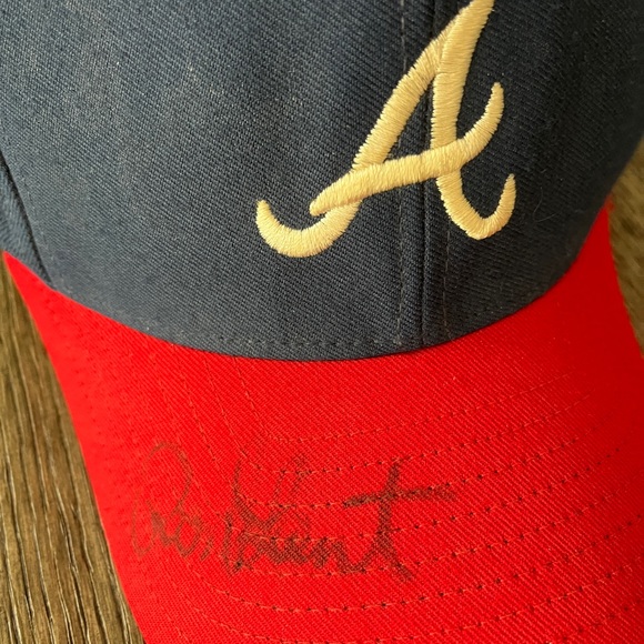 Ron Gant Atlanta Braves Baseball Cap Signed - Picture 8 of 12
